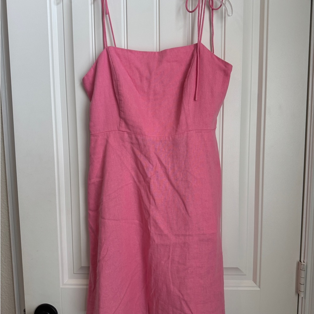 Pink Spaghetti Strap Dress